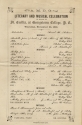 Program from the St. Cecilia’s Day celebration, November 22, 1866 