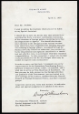 Signed typed letter dated 11 April 1956 from President Dwight D. Eisenhower to William H. Jackson (1901-1971)