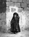 Photograph by Dorothy Miller of a little girl in a black dress, Yemen, 1977