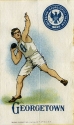 Georgetown sports-themed Murad tobacco silk, ca. 1906