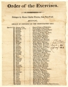 Commencement Program, 1817, front