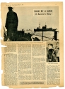 Newspaper clipping of Sunk by a Mine, page 1