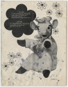 My Toy Co., Inc. catalog from 1956, back cover, showing Elsie, a toy cow
