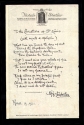 Gilbert Keith Chesterton (1874-1936) autograph document