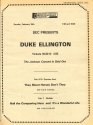 Ad for Duke Ellington concert, 1974