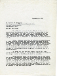Carbon copy of typed letter 1962, page 1
