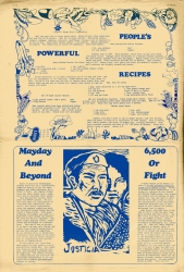Color newspaper page titled People's Powerful Recipes