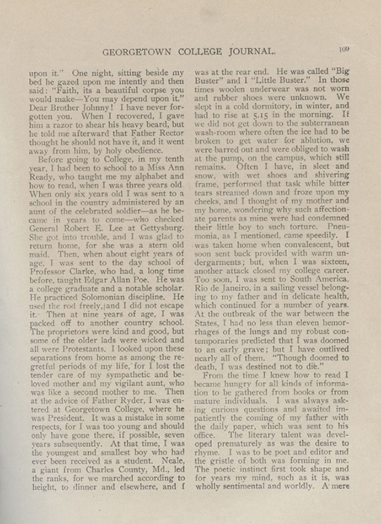 College Journal article 1906