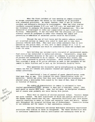 Page three of typed memo from the Emergency Committee, May 4, 1971