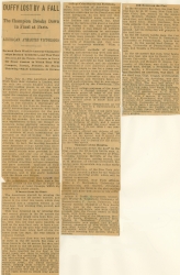 Three column newspaper article