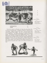 the first page of Highlights from the 1935 season against Miami and NYU, Ye Domesday Booke, 1936. the page contains typewritten text and black ad white photographs.