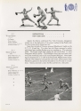 the second page of Highlights from the 1935 season against Miami and NYU, Ye Domesday Booke, 1936. the page contains typewritten text and black ad white photographs.