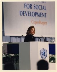 Hillary Clinton speaks at Social Development onference