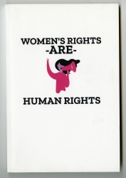 Women's Rights Are Human Rights coloring book, front cover