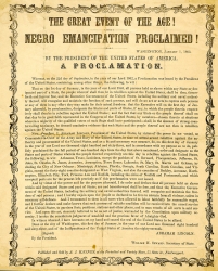 Emancipation Proclamation broadside
