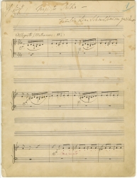 Liszt's "Mephisto Polka" copyist manuscript