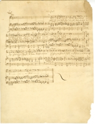Mendelssohn's "Das Waldschloss" manuscript
