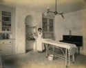 Emergency room at the Georgetown University Hospital, pictured ca. 1909
