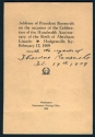Address Of President Roosevelt On The Occasion Of The Celebration Of The Hundredth Anniversary Of The Birth Of Abraham Lincoln