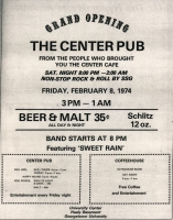 “Grand Opening, Center Pub.” The Hoya, February 1, 1974