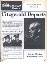 “Fitzgerald Departs.” Georgetown Voice, February 21, 1973 