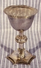 Silver chalice and paten
