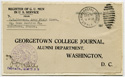 College Journal response envelope from W. W. Stevens, bearing an A.E.F. censor handstamp