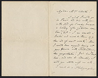 Joseph Joachim autograph letter, page 1