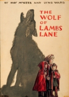 Illustration for dust jacket, for McNeer's book The Wolf of Lambs Lane