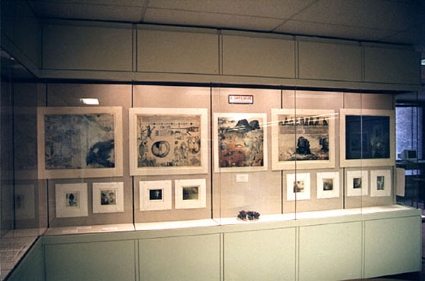 Fairchild Memorial Gallery, showing Diary and Nature portion of the exhibition