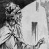 St.Matthew leaves his tax collectors post to follow Jesus