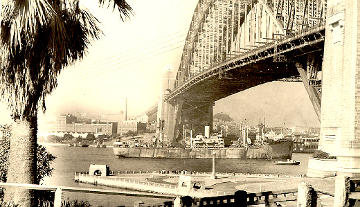 GU Victory in Sydney Harbor Entering Sydney Harbor