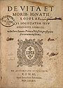 De vita et morib. Ignatii Loiolae, title page