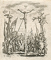 Small Passion of Christ, Christ upon the cross, with a soldier piercing his  side with a lance