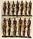 Heads, Figures and Ideas, thirteen standing figures