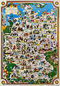 Mit der Bundesbahn ins Märchenland Poster, showing map of Germany