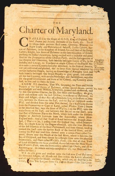 The Charter of Maryland