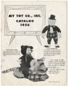 My Toy Co., Inc. catalog from 1956, front cover, showing the toys Dapper Dan, Merry Mouse, and Tommy TV Tiger