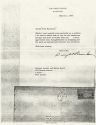 Letter from President Eisenhower thanking artists for the gift of a tie