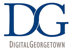 The Digital Georgetown logo, showing intertwined capital letters D and G