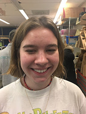 Mary Grace Yaeger in the Maker Hub