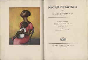 Negro Drawings title page and frontispiece