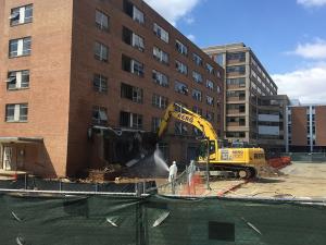 Kober-Cogan building demolition; photo by Bill Cessato