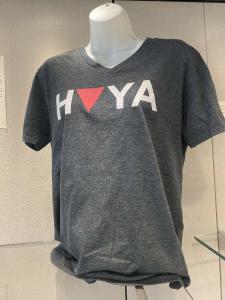Gray t-shirt with Hoya Pride logo