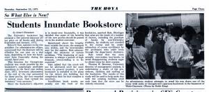 Article about five percent discount in the Bookstore.