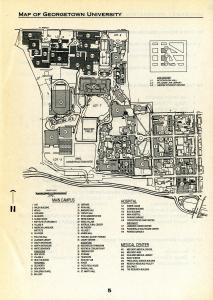 Map of campus including the Medical Center and Hospital buildings.