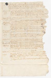 Deed conveying Maryland mission land and enslaved people to Thomas Jameson, who acted as a trustee, 1717 p.2