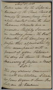 Diary entry by John McElroy, S.J., on canal workers 1831