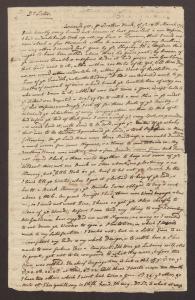 Letter written by Joseph Mosley, S.J., to his sister, October 10, 1766 p1