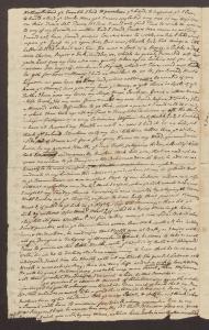 Letter written by Joseph Mosley, S.J., to his sister, October 10, 1766 p2